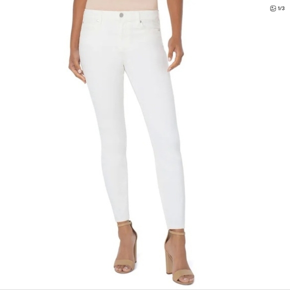 Liverpool Jeans Company Denim - Liverpool “Piper Hugger” Ankle Skinny White Jeans – Size 4 / 27 – NWOT